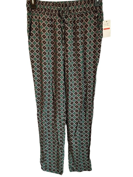 Kaktus Pants - Kaktus Pants Size Large Green Multi High Waisted Women Pants. NWT
